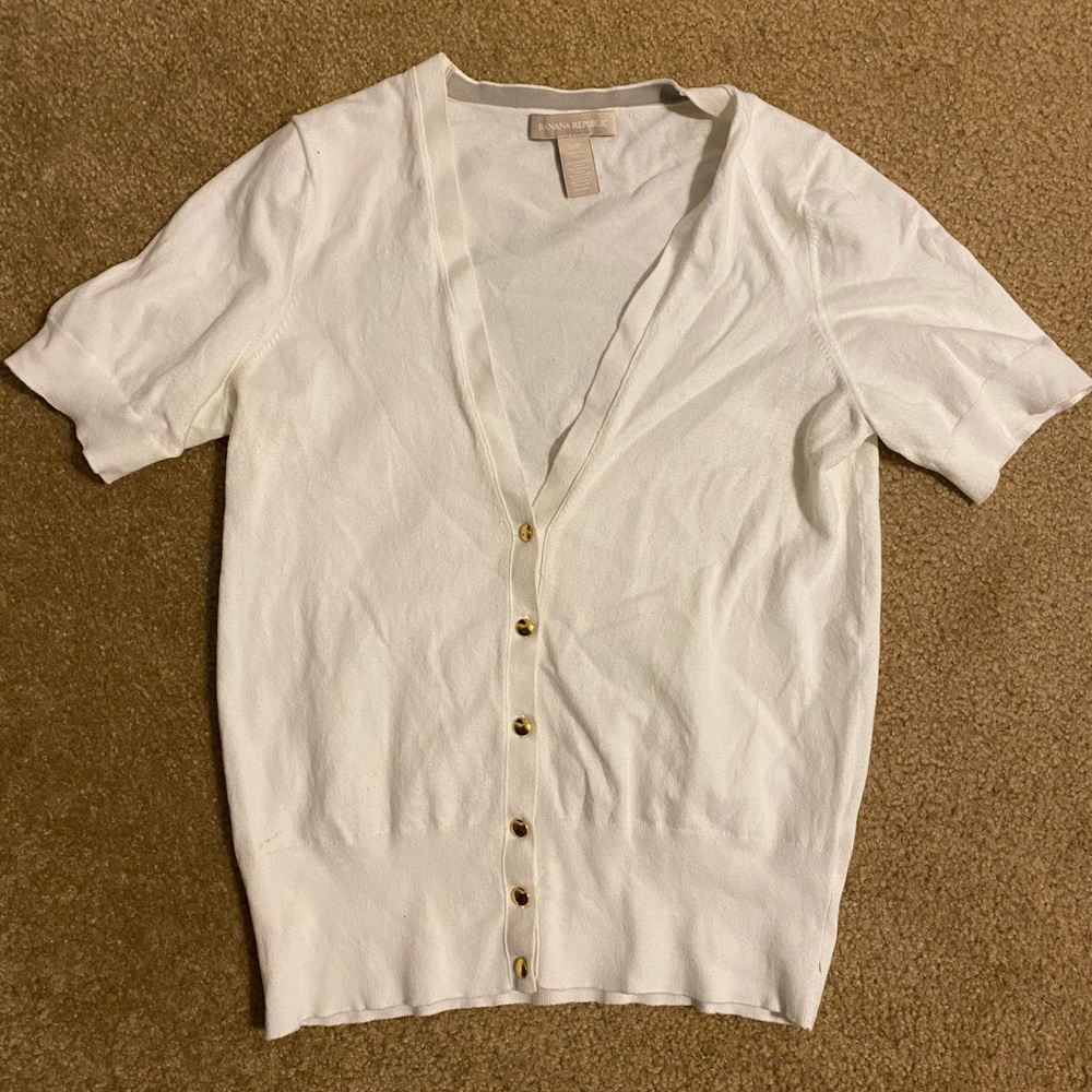 BR White Cardigan
